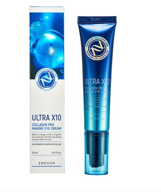 Enough Омолаживающий крем для век с коллагеном  Premium Ultra X10 Collagen Pro Marine Eye Cream 8809438485654 - фото 12437