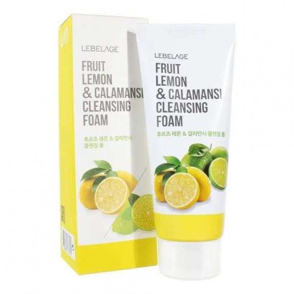 ПОД ЗАКАЗ.Lebelage Пенка для умывания с экстрактом лимона и каламанси Fruit Lemon & Calamansi Cleansing Foam 8809679092413 - фото 8112