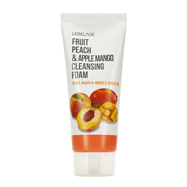 ПОД ЗАКАЗ.Lebelage Пенка для умывания с экстрактом персика и манго Рeach&Apple Mango Cleansing Foam 8809884511266 - фото 8113