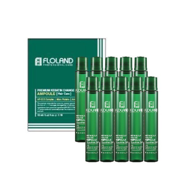 ПОД ЗАКАЗ.Floland Филлеры для волос с биотином Biotin Scalp Cooling Ampoule 8809708710240 - фото 8150