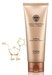 ПОД ЗАКАЗ.Ottie Увлажняющая пенка для упругости кожи 150 мл Gold Resilience Refresh Foam Cleanser 8809276016638